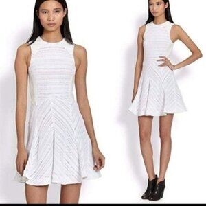 RAG & BONE White Basha Sleeveless Burnout Dress